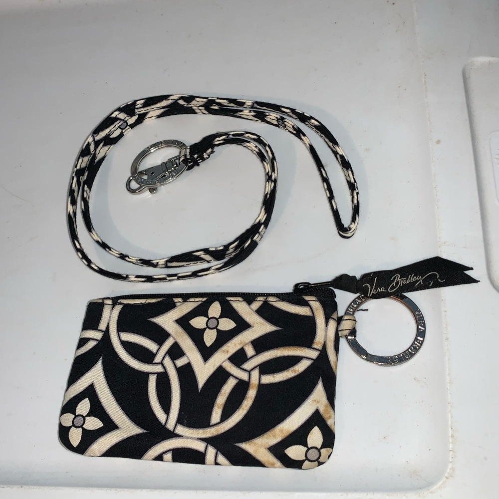 Wallet and lanyard combo. Vera Bradley.